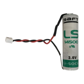 SAFT LS14500 3,6v AA Lithium batteri med ledning og stik